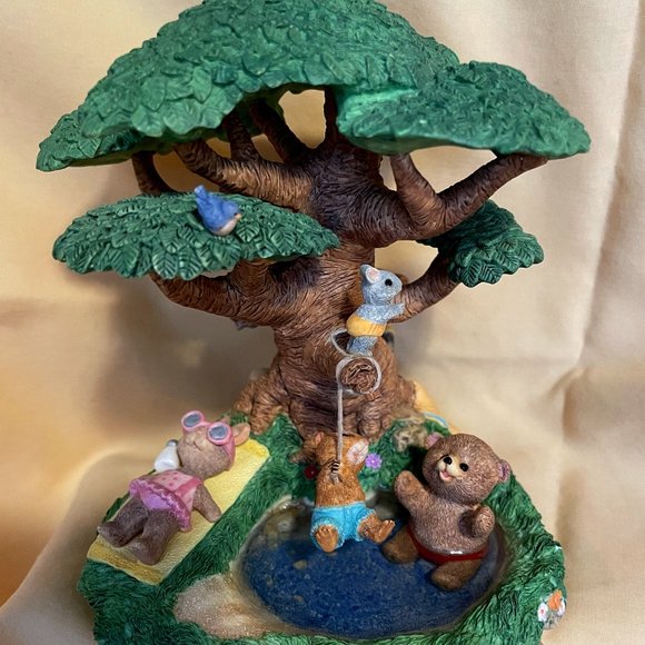 Old Swimming Hole Tender Touches Hallmark LARGE Figurine. - Picture 1 of 8